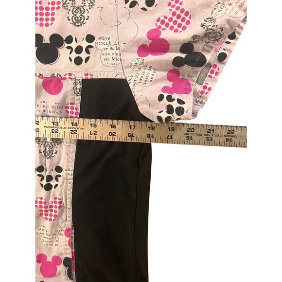 Disney Mickey Mouse Scrubs Set Scrub Top & Jacket Uniform- Small pink black - Picture 13 of 13
